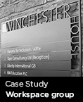 Business sign at Workspace